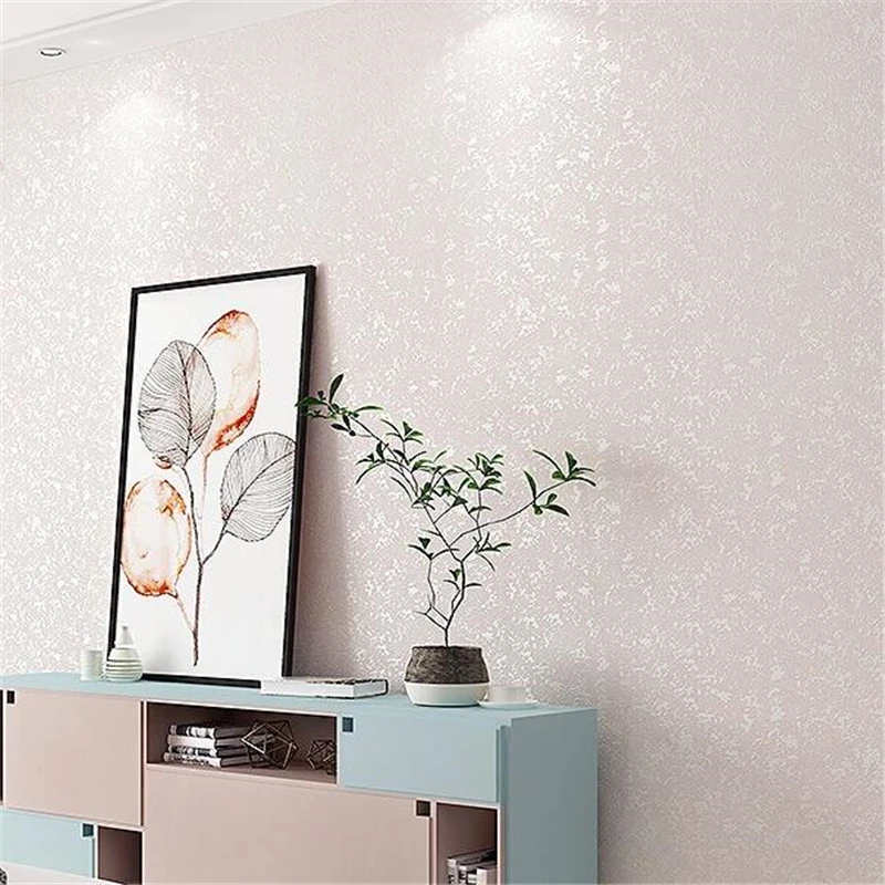 

wellyu Modern 3d living room non-woven bedroom solid color imitation diatom mud home decoration environmental wallpaper