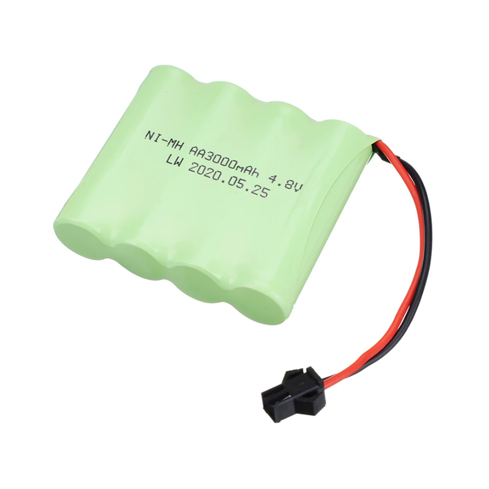 1-5pcs 4.8v 3000mah NiMH Battery For Rc Electric toys Cars Tanks Robots Boats Guns 4.8v Rechargeable Battery 4* AA Battery Pack