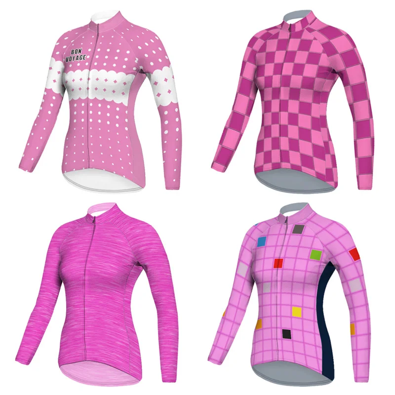 

Multiple styles SUMMER WOMAN DRESS Outdoor long sleeve cycling Classic version Ciclismo Mountain Fashion jacket FOR Bike jersey