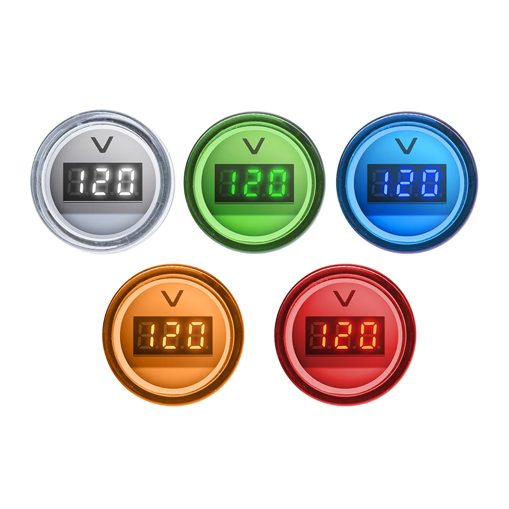 Mini 22MM AC 60-500V AD16 AD16-22DSV Type Volt Voltage Meter LED Digital Display AC Voltmeter Indicator Light Pilot Lamp 110V