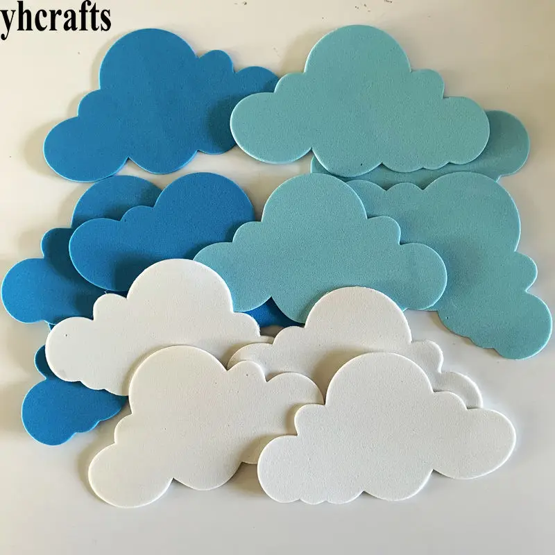 Foam Cloud without Stickers, Early Learning, Educational Intelligence, DIY crafts, Wall Book, Ornament, Kids, OEM, 1Bag /Lot