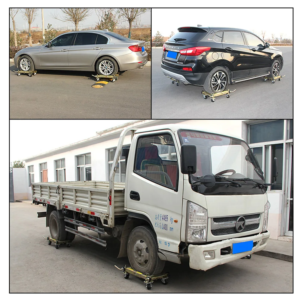 3T Hydraulic Car Moving Machine Max Moving Universal Wheel Car Mover Hydraulic Trailer Vehicle Mobile Device