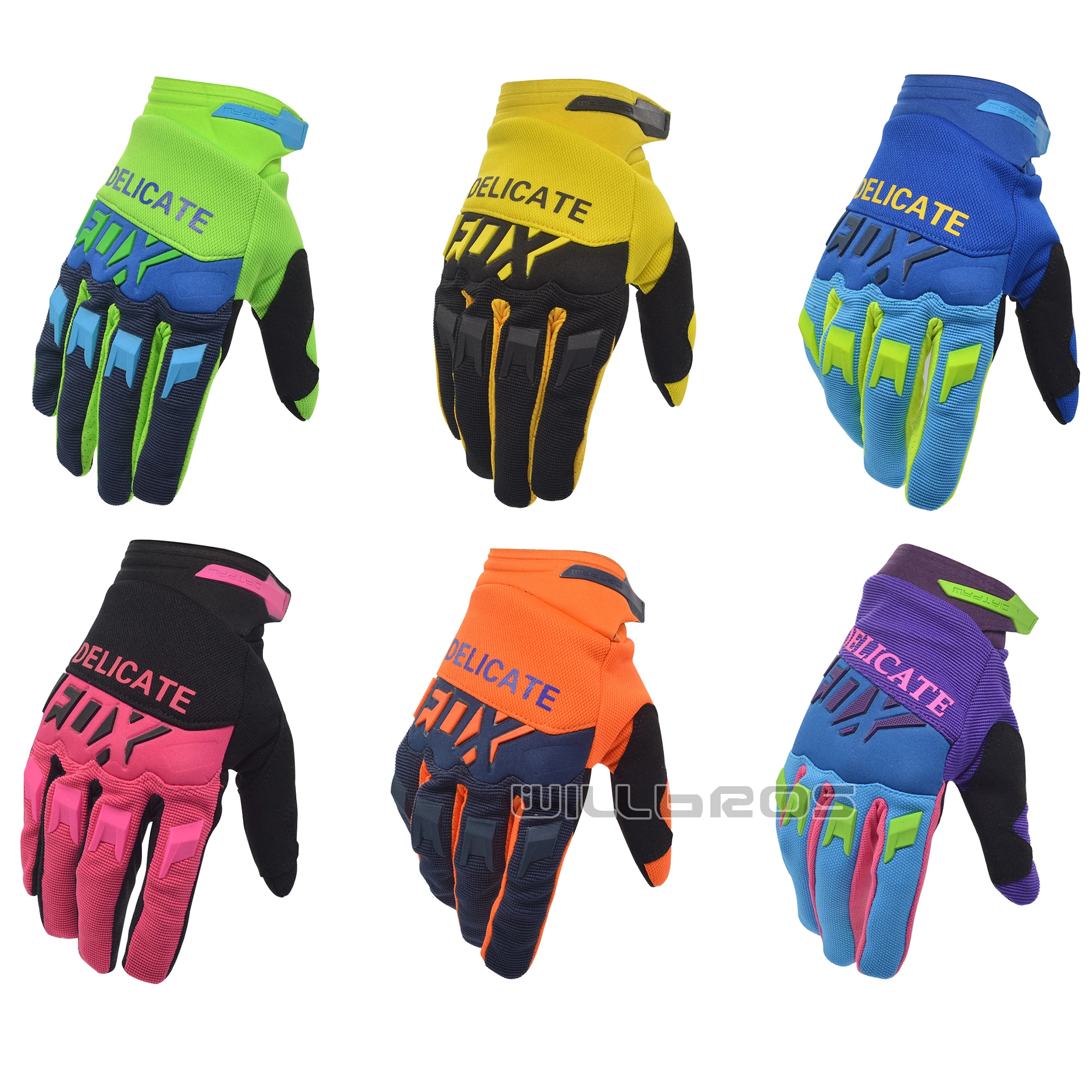 

Gloves Motocross MX BMX DH Dirt Bike Guantes Moto Cross ATV UTV Enduro Air Mesh Cycling Race Luvas