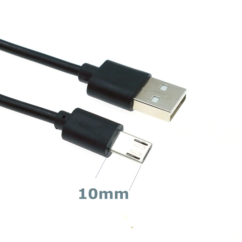 Best Price 10mm Extra Long Tip Micro USB 2.0 Cable Extension Connector for RugGear RG650 RG655 RG720 Huawei  Android Phone 1m