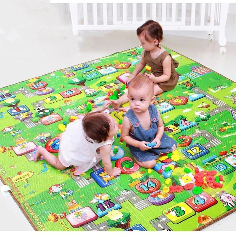 Infant Shining Baby Play Mat Eva Puzzle Children's Mat Thickened Tapete Infantil Baby Room Crawling Pad Folding Mat Baby Carpet