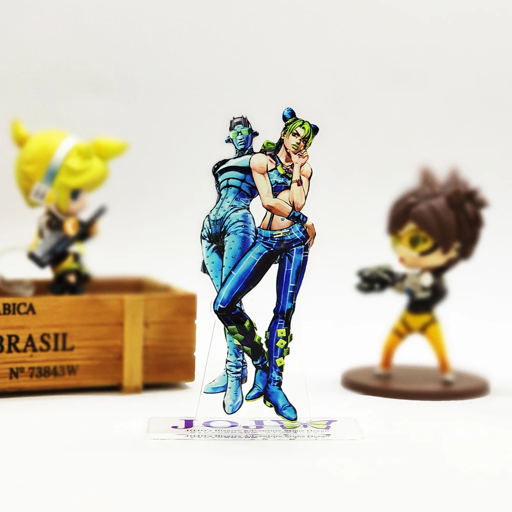 Jo no Bizarre Adventure Stone Ocean Jolyne Kujo Enrico Pucci acrylic stand figure model plate holder cake topper anime image 2