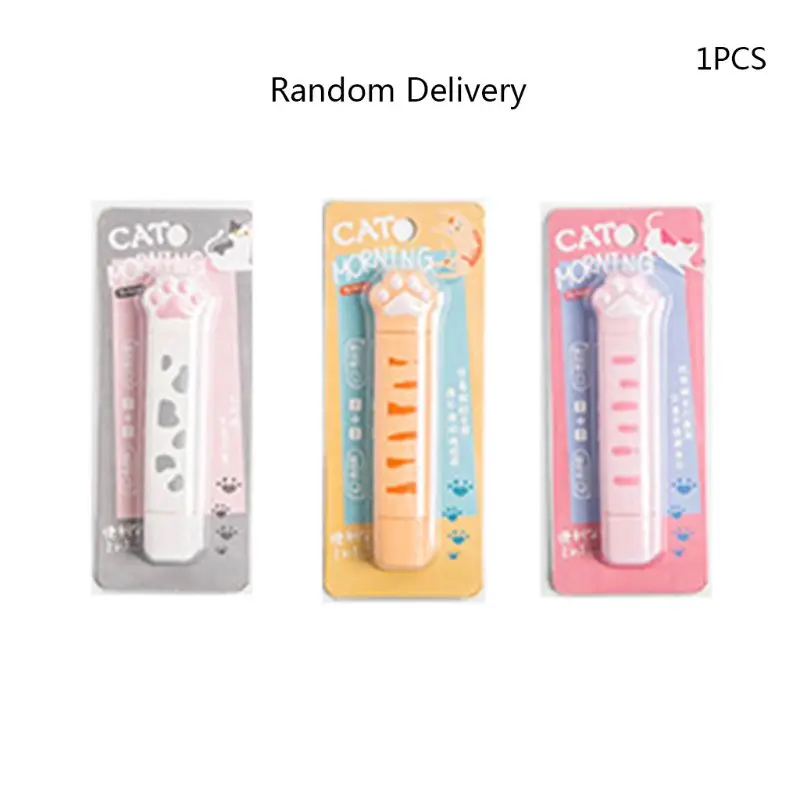 Cute Cat Paw Roller Glue Correction Tape Stationery Corrector Student Altered Tapes School Office Supplies