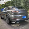 9ya Carbon Fiber Frp Heckschürze Diffusor Hinten Lip für Cayenne 9ya t Stil Auto Körper Kit 2020 3