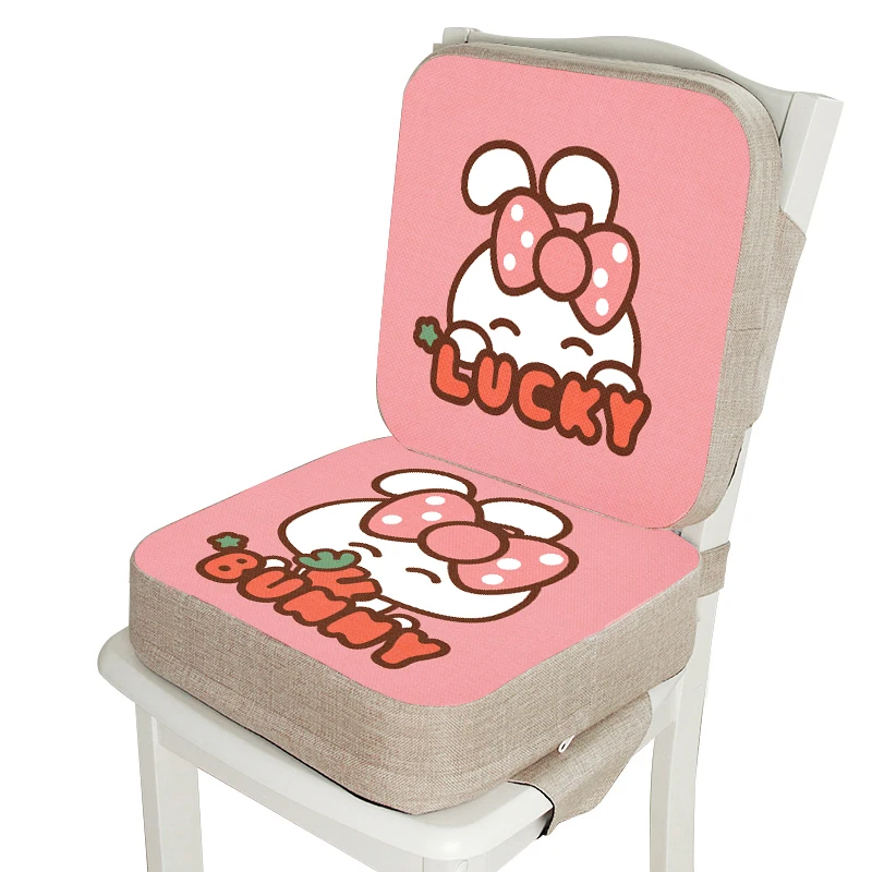 Asiento de comedor para niños, almohadilla de silla aumentada, ajustable, lavable, portátil, extraíble, alta, cojín de refuerzo, almohadilla de altura