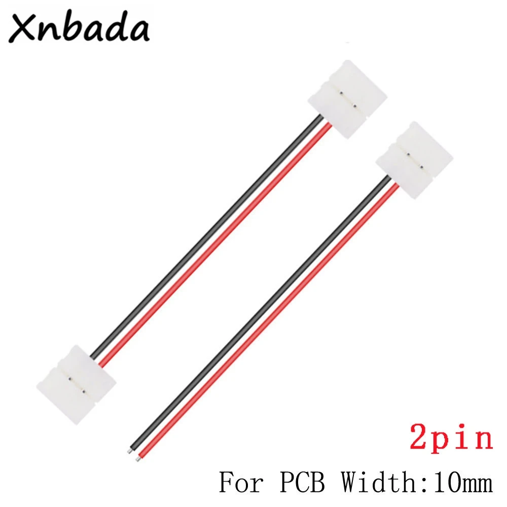 Ws2812b ws2811 5050 rgb led strip single/double end solderless capa conector 8mm/10mm /2pin /3pin /4pin/5pin