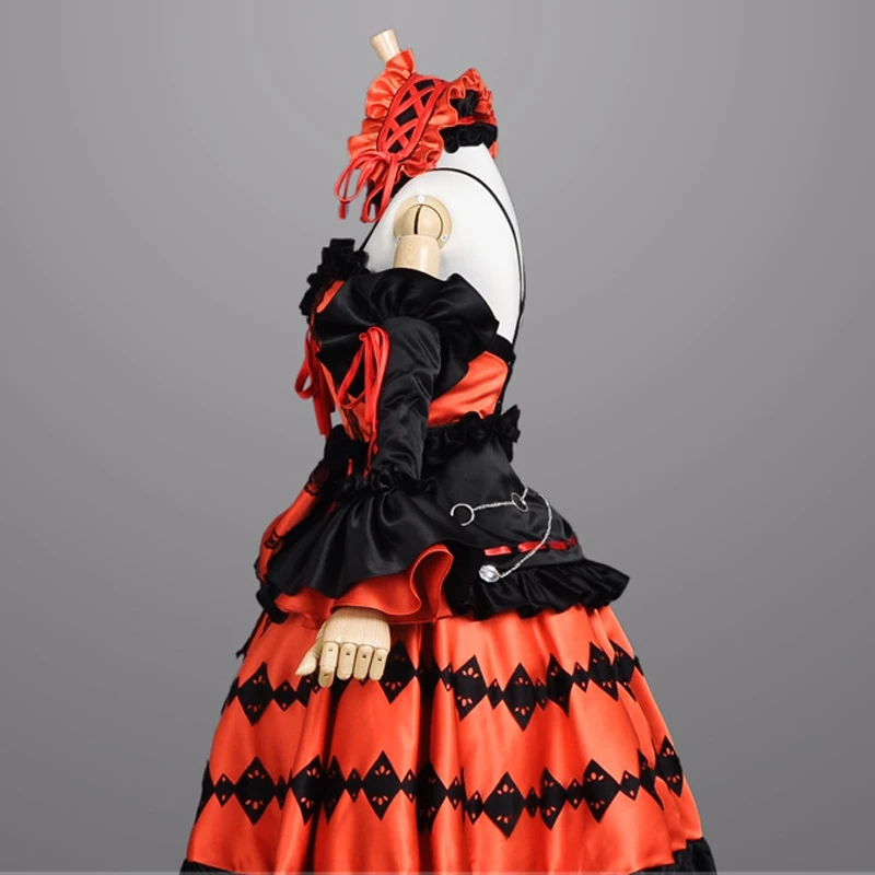 Date A Live Cosplay Costume Tokisaki Kurumi Hallween Party Costume Fashion Dress For Women Girl