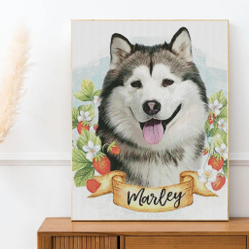 5D Diamond Painting Animals Cartoon Teddy Dog Husky Bulldog Flower Full Square&Round embroidery mosaic Cross stitch home decor