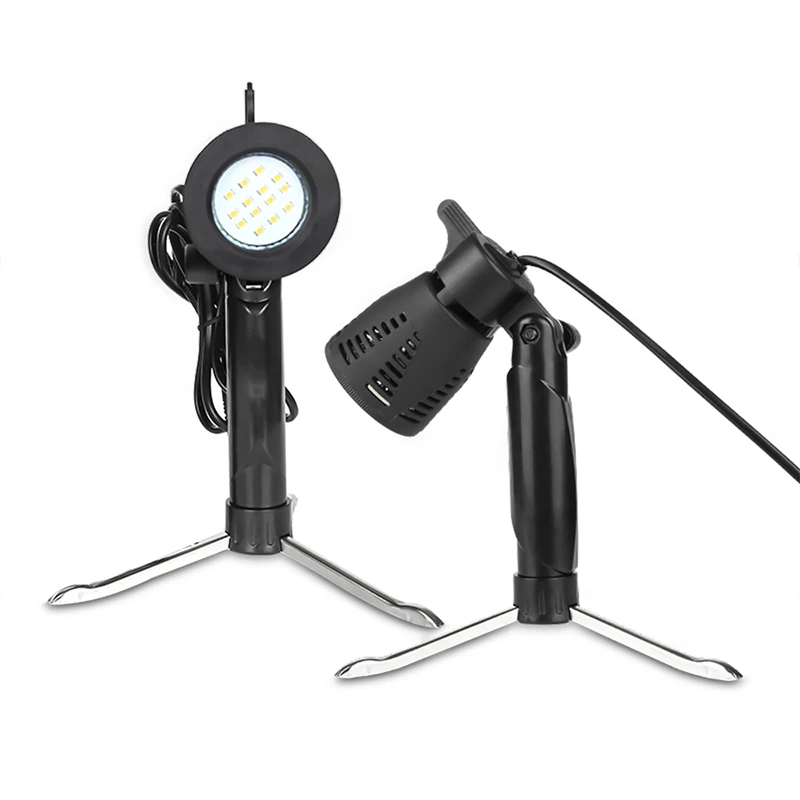 Mini table Photography Light With Tripod Professional Handheld Desktop LED Cold Warm Continuous Lighting Bulbs For Photo Studio