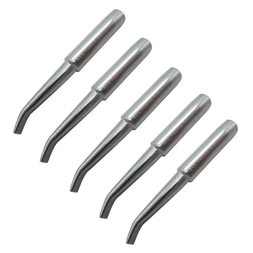 Punta de soldadura de 5 piezas, 900M-T-H doblada, 3,5mm para Hakko 936 907 Milwaukee M12SI-0 Radio Shack 64-053 Yihua 936 x-tronics 3020, broca de hierro
