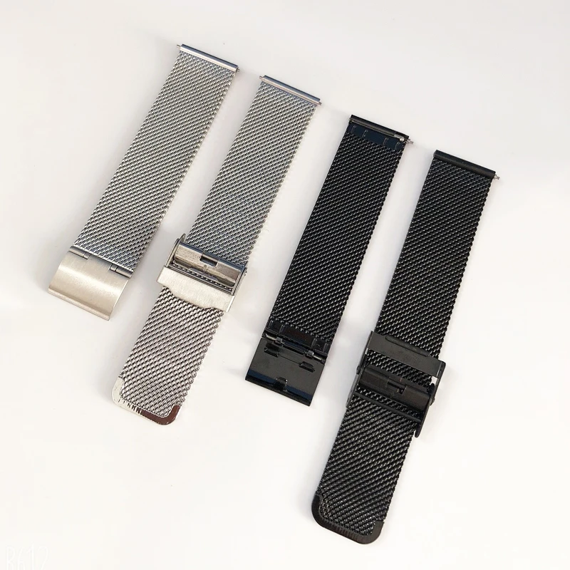 CONVENIENT PINS Mesh Watch Band for Seiko for DW Watch Milanese Strap 16 18 20 22 mm Men Women Steel Watch Strap Tools