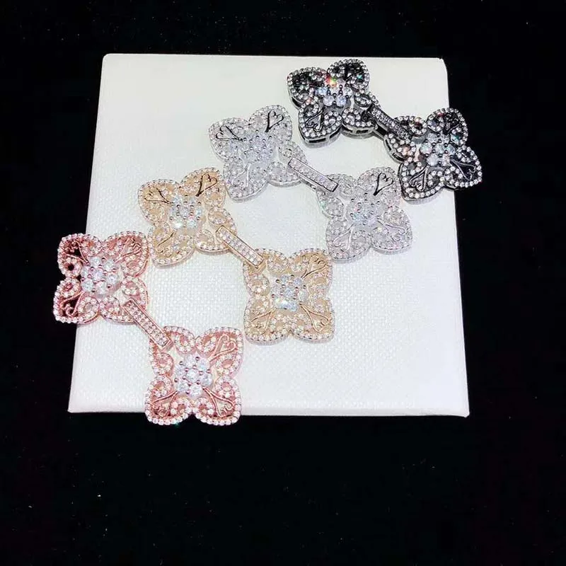 

25xx56 мм Женский высококачественный инкрустированный фианитом жемчужный браслет с пряжкой, звеньевой, соединительная Пряжка для цепочки свитера