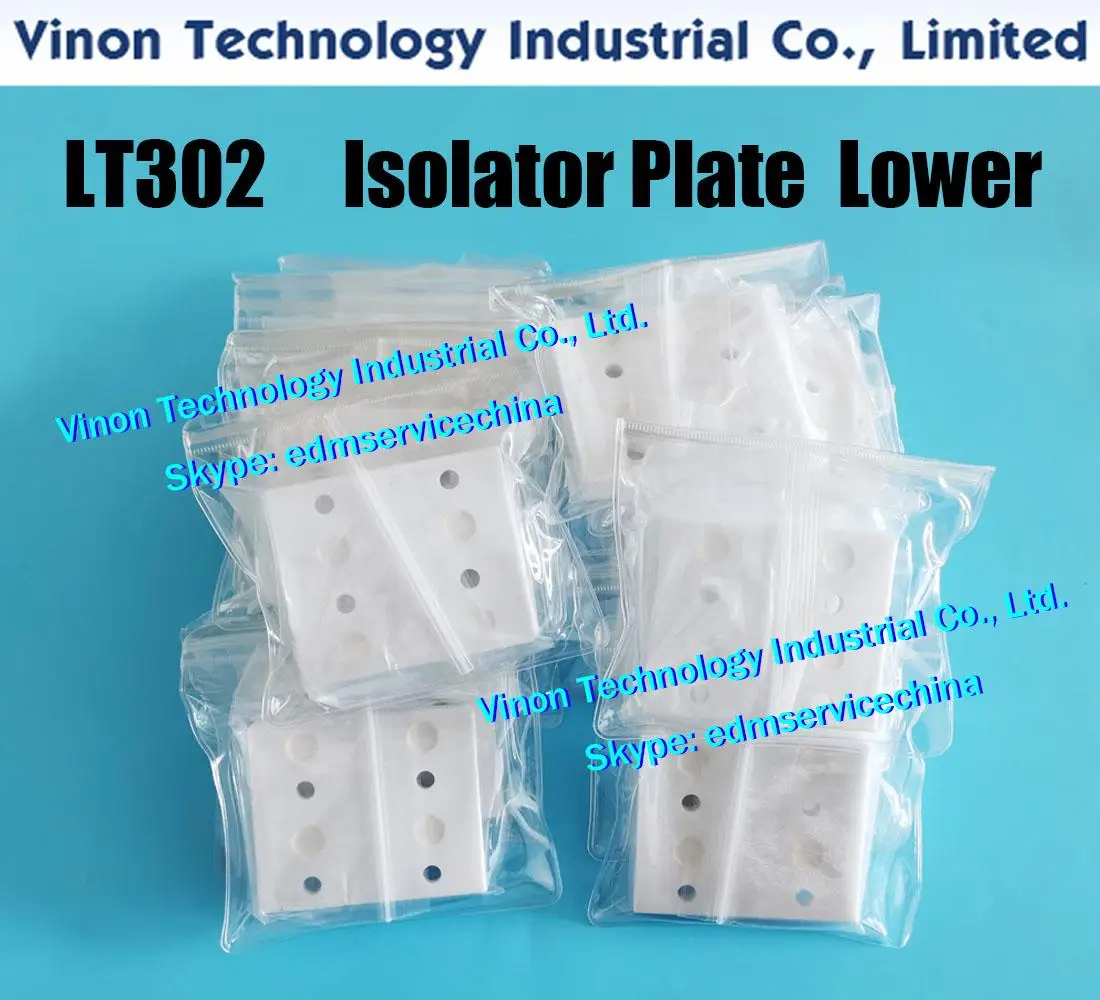 (2PCS Pack) Accutex LT302 Isolator Plate Lower 76x64x12tmm. Lower Insulation Board LT 302 ACCUTEX edm spare parts