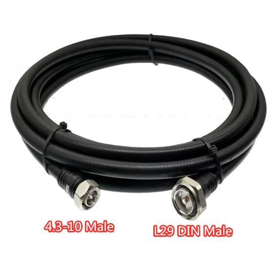 

50-9 cable 1/2 Super Flexible Feeder Line L29 DIN Male to 4.3-10 Male Adapter RF Coaxial Cable Pigtail Extension Cord Jumper