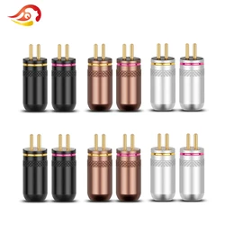 QYFANG 0.78mm Earphone Pin Gold Plated Copper Audio Plug Wire Connector Metal Adapter For JH16PRO JH11 W4R HiFi Series Headphone