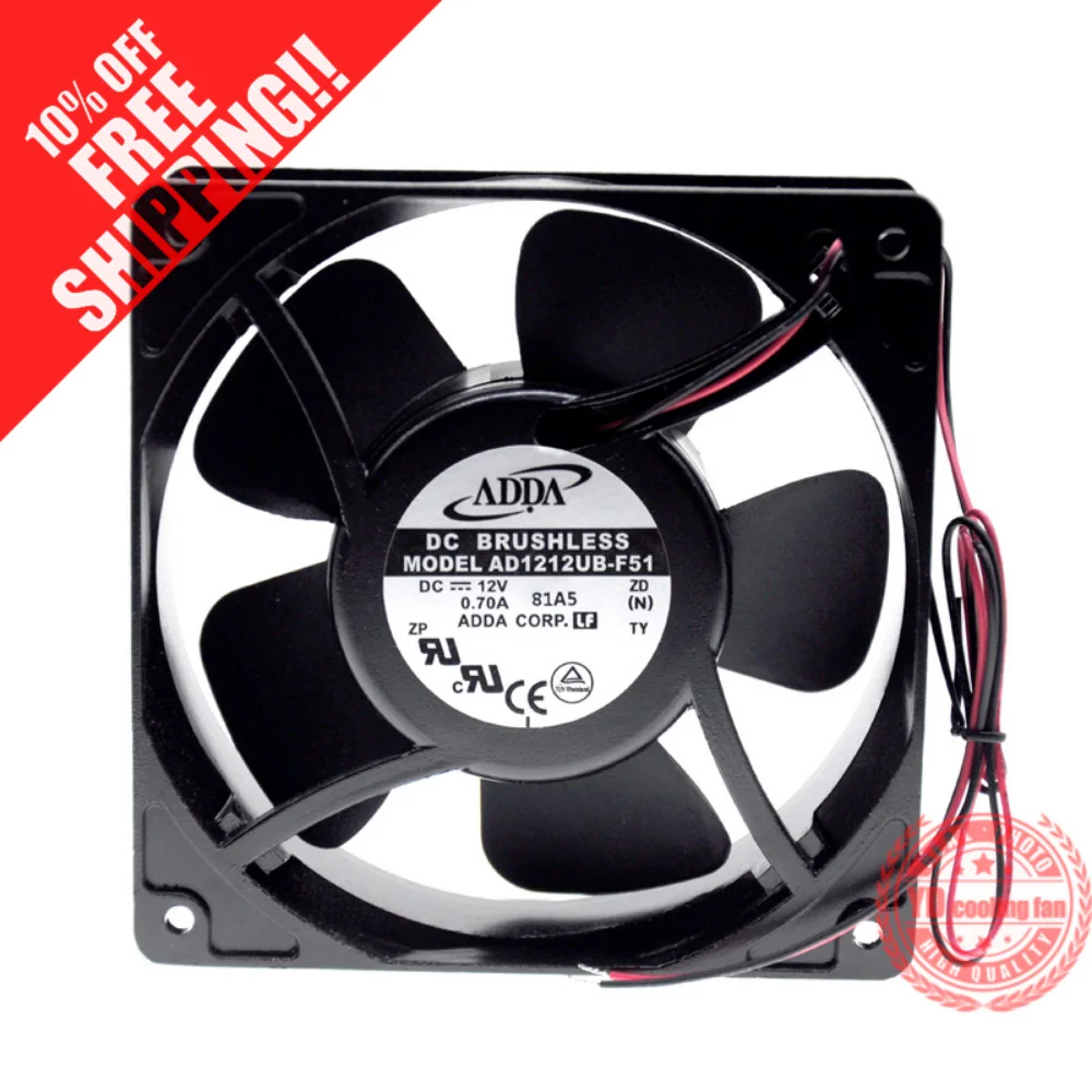 

Новый охлаждающий вентилятор ADDA AD1212UB-F51, 12038, 12 В, 0,70 А, 12 см