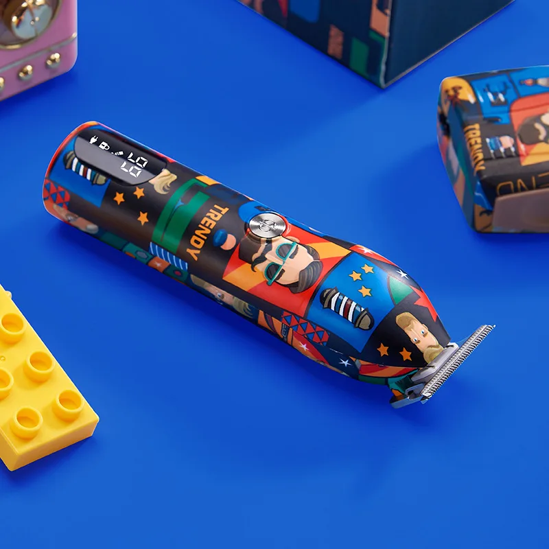 Fryzjer profesjonalna maszynka do włosów akumulator Graffiti elektryczna maszyna do cięcia wykończenia trymer do brody golarka akumulatorowa