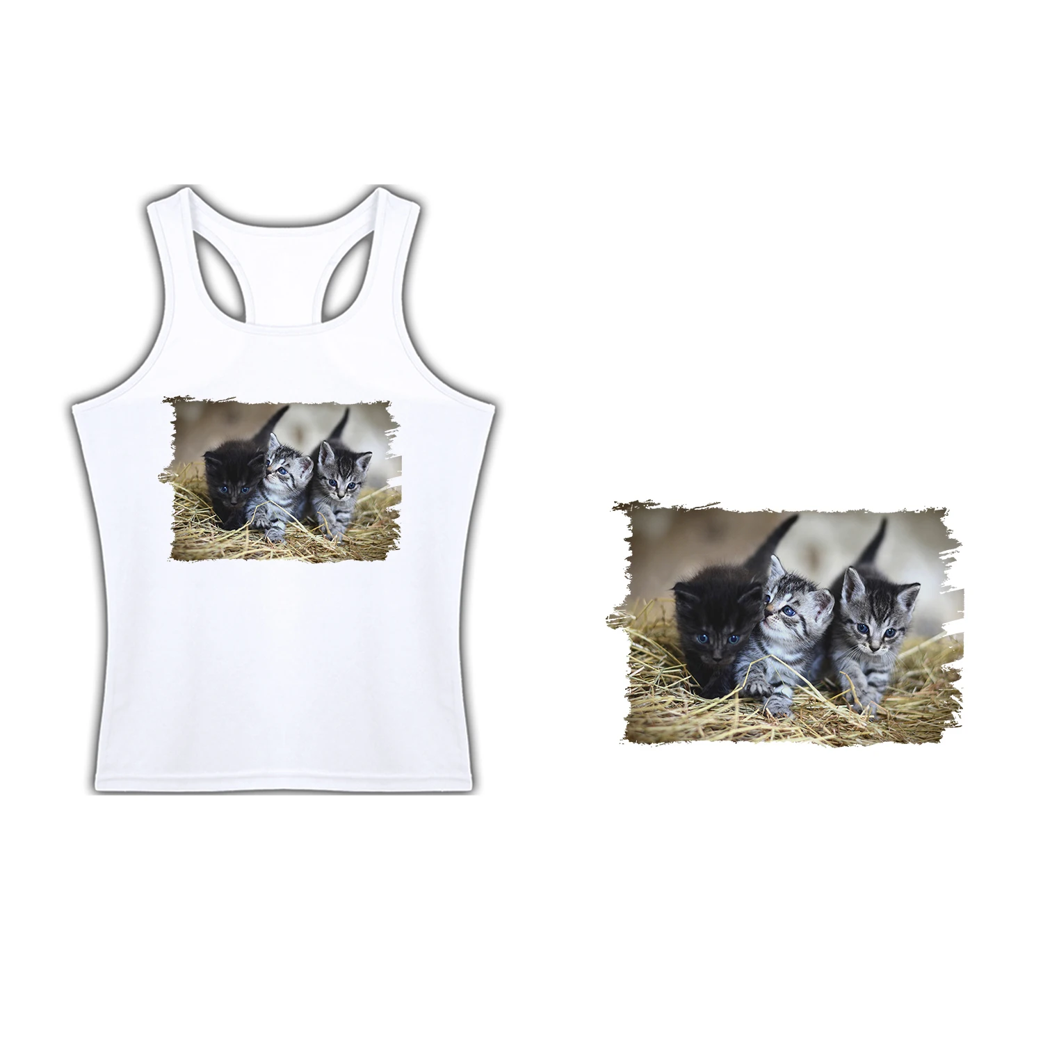 T-SHIRT FOR WOMAN SUSPENDERS KITTENS SO CUTE women tshirt