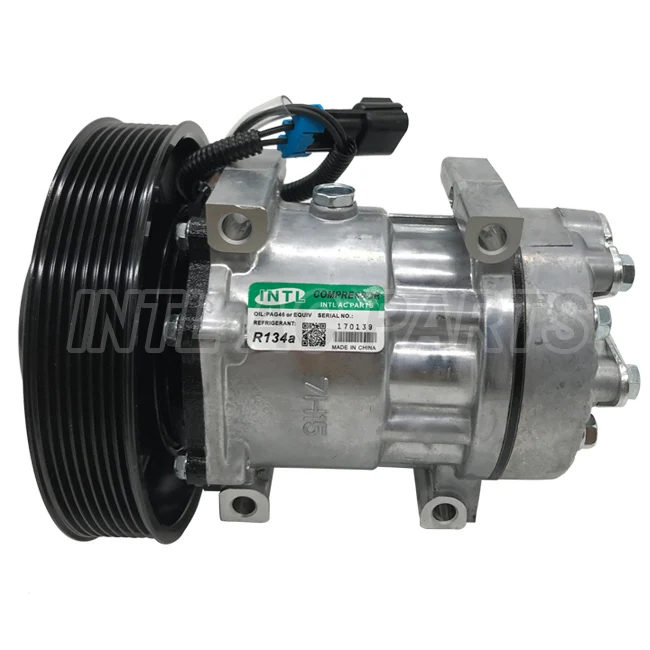 

4326 20721587 206RD52M 206RD53M Sanden 7H15 709 auto ac compressor for Mack/Volvo/GM Trucks 8pk 12V