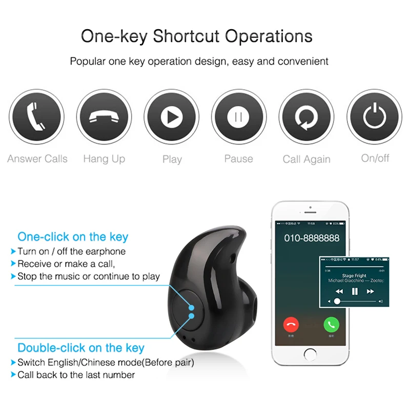 Wireless Headset In-ear Earbuds With Mic Sports Phone Training For Oneplus Mini Headphones Earphones Noise Cancelling Tws Stereo