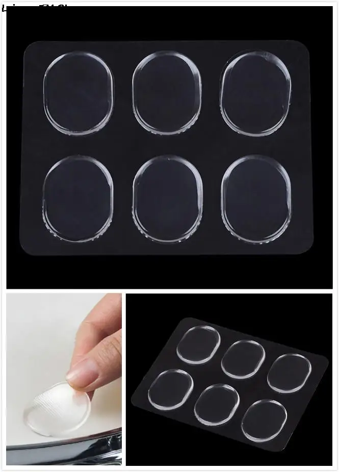 

6Pcs/Set New Transparent Snare Drum Mute Pad Drum Damper Gel Pads Snare Tom Drum Muffler Mute Percussion Instrument Accessories