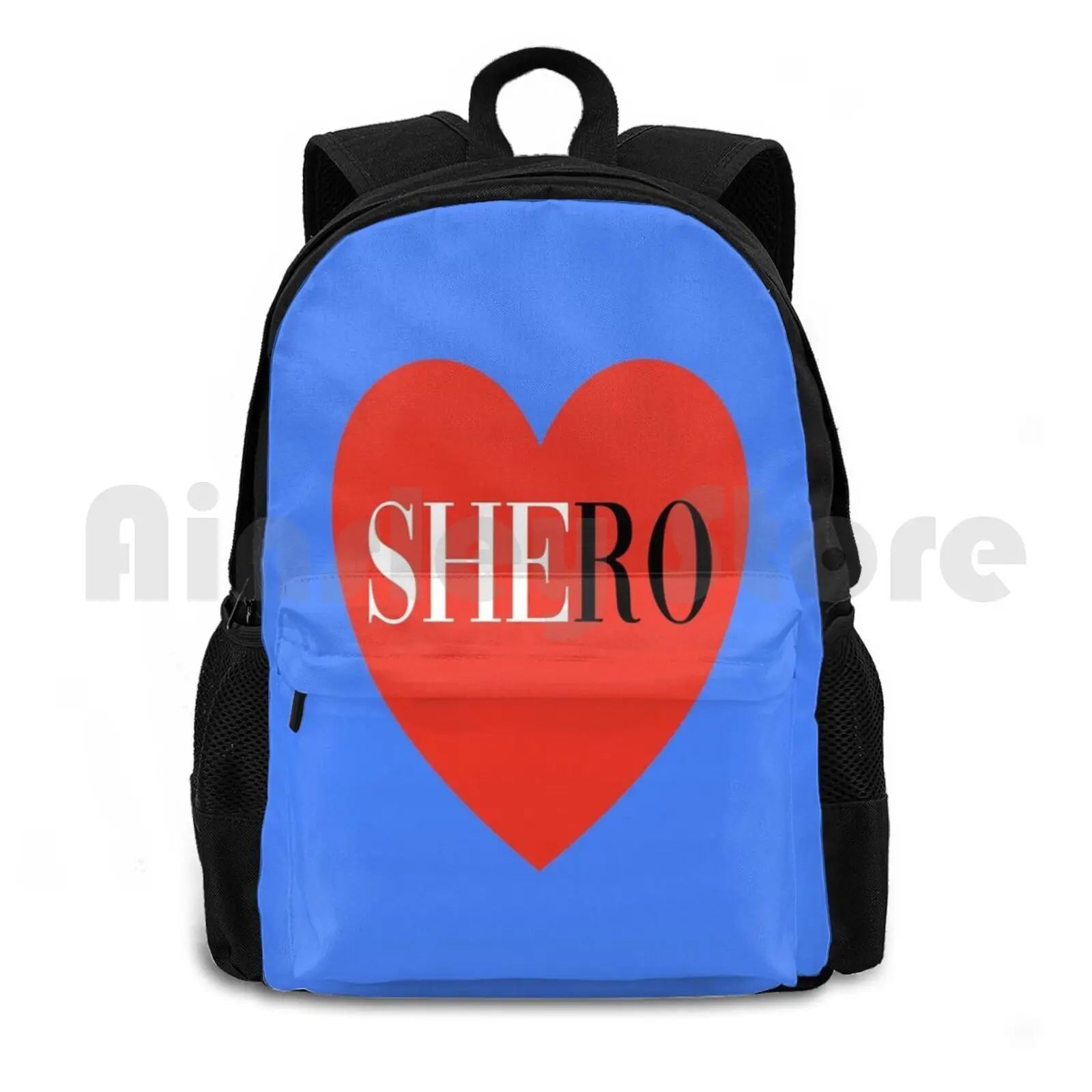 

Shero Superhero Outdoor Hiking Backpack Riding Climbing Sports Bag Shero Superhero She Ro Hero Heart