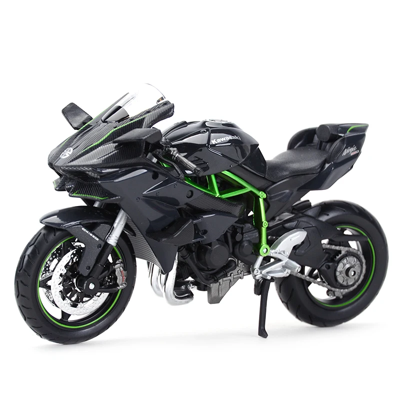 Maisto 1:12 Kawasaki Ninja H2 R Black Die Cast Vehicles Collectible Hobbies Motorcycle Model Toys