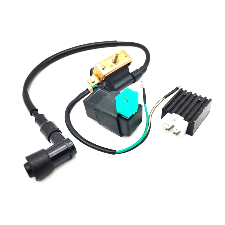 

Dirt Pit Bike ATV Ignition Coil CDI Unit Rectifier Regulator 110cc 125cc 140cc