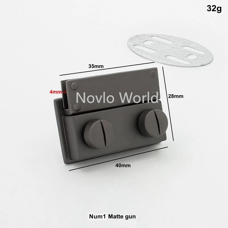 Nolvo World 2-10 pieces 27*17/40*28/37*29/26*21/50*30mm Matte gun purse bag lock High Quality Bag parts Lock