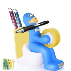 TUTU toilet Adhesive tape holder Paper Clip Holder Magnetic Paper Clip Holder Mini Sink Faucet Desk Organize Office Gift H0515