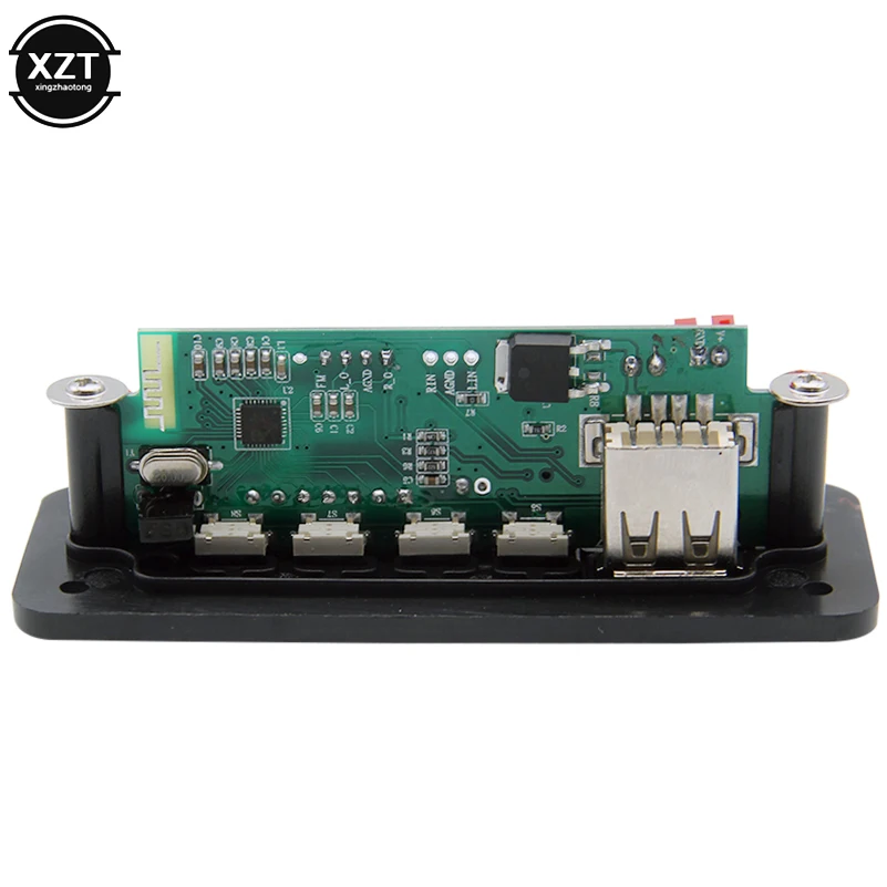 Reproductor de MP3 para coche, placa decodificadora con Bluetooth 5,0, WMA, USB/SD/FM/AUX, grabación de llamadas, módulo de Audio para altavoz, 5V y 12V