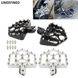 For Harley Softail 2018-2023 MX Wide Fat Foot Pegs Floorboards Front Rear Footrests Softail SLSB Fat Boy Breakout Low Rider FXBB