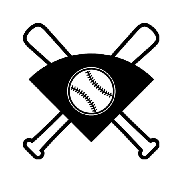 

15.6*15.5CM Coolest Baseball Car Styling Sticker Vinyl Silhouette High Quality