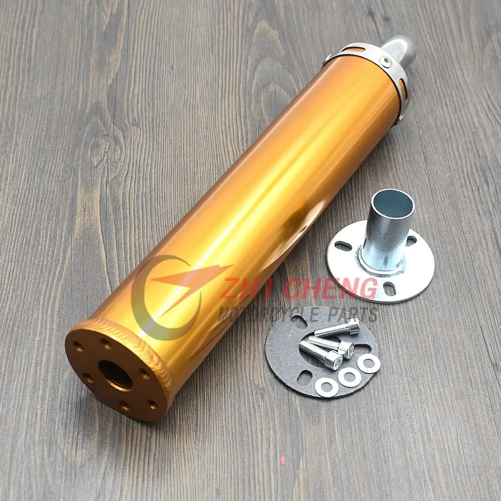 50-250CC Universal Two stroke Scooter Dirt Motorcycle Racing Exhaust Muffler Silence Silencer 2 Stroke Moto Exhaust Pipe Muffler