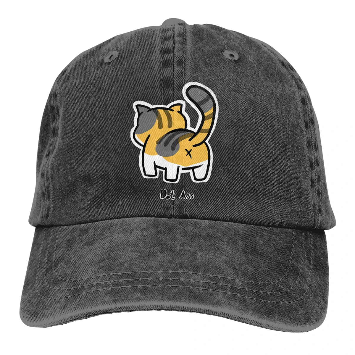 

Adjustable Solid Color Baseball Cap Dat Washed Cotton Neko Atsume Kitty Collector Funny Games Sports Woman Hat