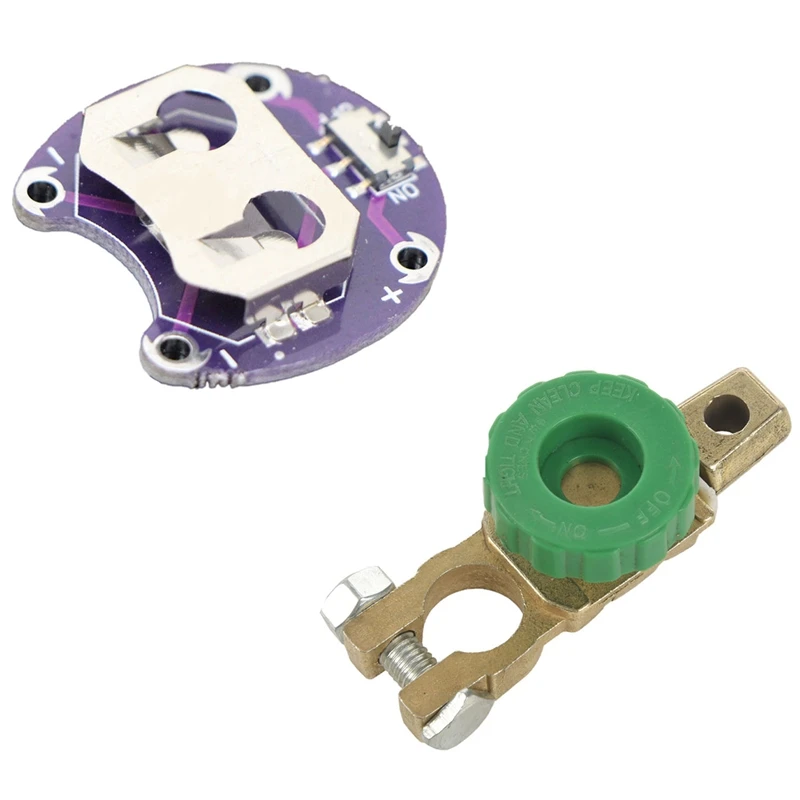 حامل بطارية للهاتف المحمول Lilypad بطارية CR2032 وحدة تركيب البطارية ومفتاح قتل البطارية 6 فولت-24 فولت بطارية 125 أمبير