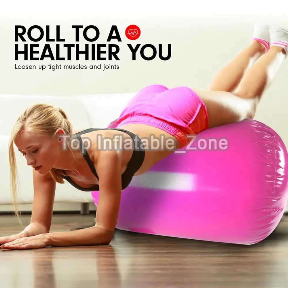 Free Shipping Inflatable Air Roller For Yoga Cheerlearding Gymnastics Roller/Air Barrel For Training 100*85/60cm DWF Air Roller