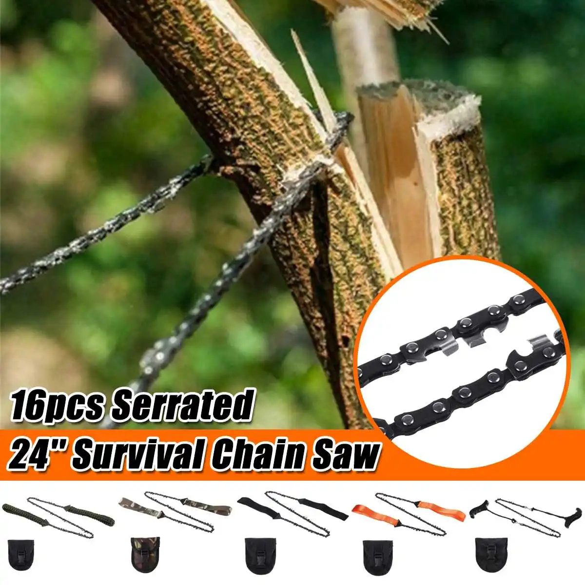 

Mini Pocket Chain Saw Emergency Survival Chainsaw with Bag Wood Garden Outdoor Camping Hiking Handsaw Cutting Chain Saw Chainsaw