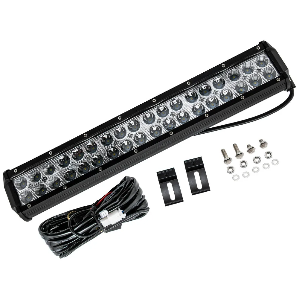 630W For 4WD Truck ATV UTE 18inch LED Light Bar Flood+Spot Work Driving Offroad