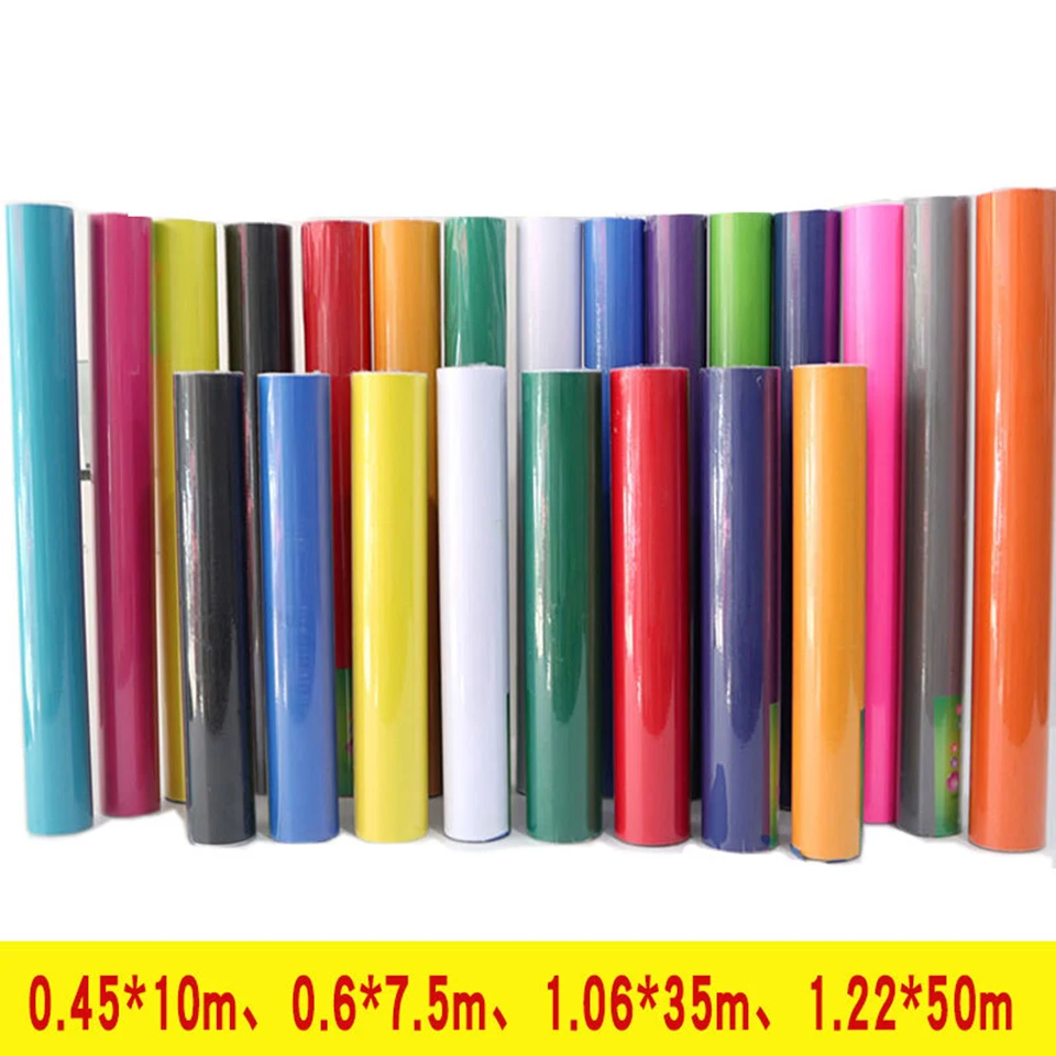 

Gloss Craft Adhesive Vinyl Roll Sign Permanent Self Adhesive Sticker Decal Sheets for Silhouette, Cricut ALY-1-32