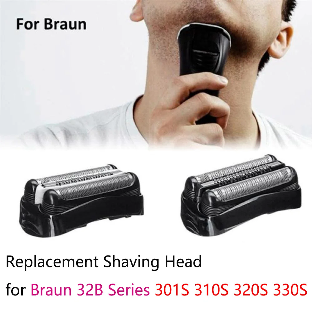 Shaver Replacement Foil Head Trimmer Head Cassette For Braun 52B 52S Series 5 5070 5090 ABS + Stainless Steel