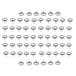 50 Pieces 20/22mm Crystal Upholstery Nails Tacks Studs Pins for Sofa Wall Decor Crafts Sofa Headboard Leather Beds