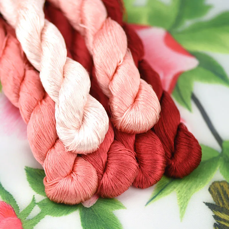 

No.114 silk embroidery thread / 100% silk thread /hand embroidery embroider cross stitch/Watermelon red