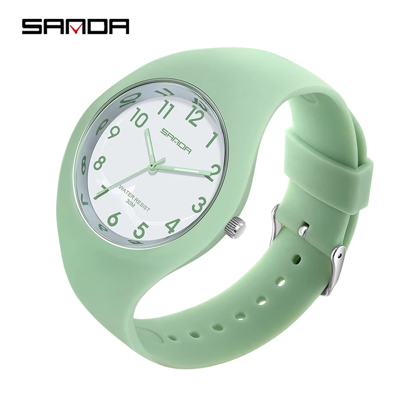 Ladies Watch Women Digital Quartz Soft Silicone Strap Dress Wrist Watch Clock Sport 5BAR Waterproof Relogio Feminino