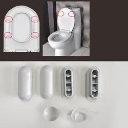 Toilet Lid Cushion Brand New Toilet Seat Cushion Rubber Pad Buffers Pack-white Stop Bumper Shock Absorber