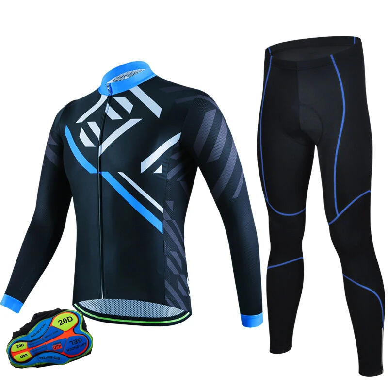 Bicycle Quick-Drying Tight Fitting Full Zipper Sublimation Cycling Clothes Comfortable Set Clothing Sweatshirt With Pocket